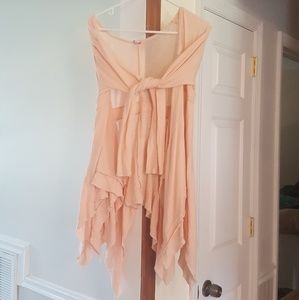 Blush Boho-style cardigan